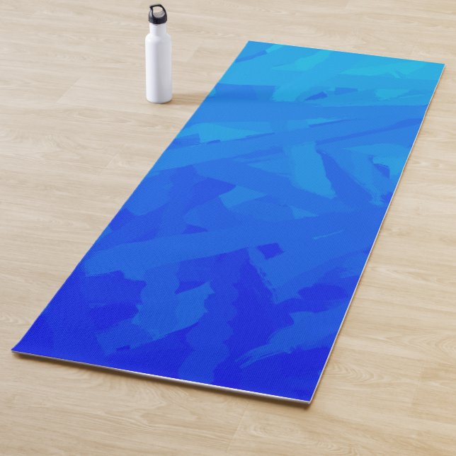 Blue Gradient Abstract Yoga Mat (In Situ)