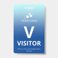 Blue Gradient Add Your Logo Visitor