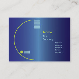 Blue Gradient - Chubby Business Card