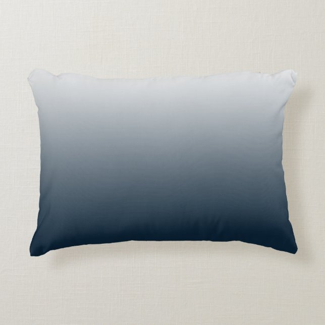 Blue gradient decorative cushion (Front)