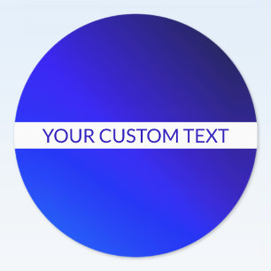 Blue Gradient & Editable Text on White Stripe