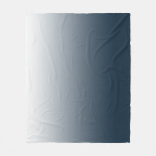 Blue gradient fleece blanket