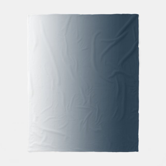 Blue gradient fleece blanket (Front)