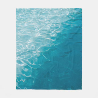 Blue gradient fleece blanket