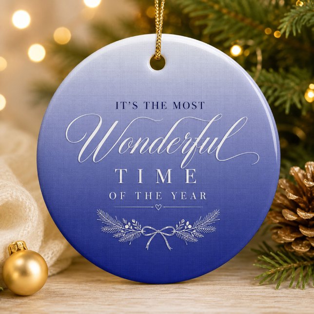 Blue Gradient Luxury Ornament Gift (Creator Uploaded)