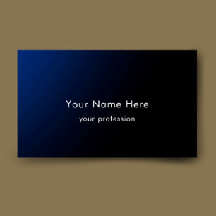 Blue Gradient Modern Stylish Custom Professional Business Card