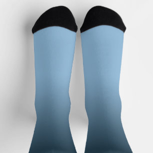 Blue Gradient Ombré Crew Socks