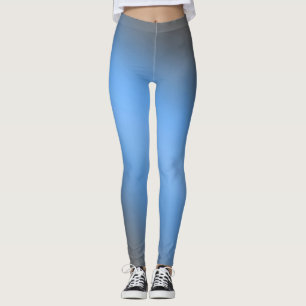 Blue Gradient Ombre Leggings