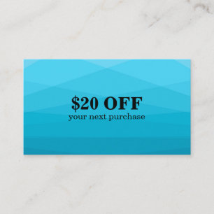 Blue Gradient Polygonal Business Card