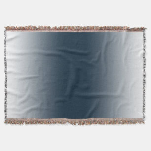 Blue gradient throw blanket