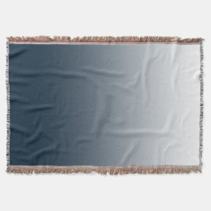 Blue gradient throw blanket