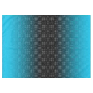 blue gradient with small polka dots tablecloth