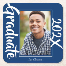 Blue Graduate Photo Personalised Party