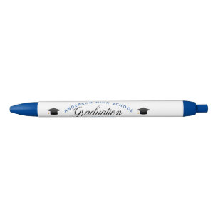 Blue Graduation Keepsake 2022 Custom School Blue Ink Pen