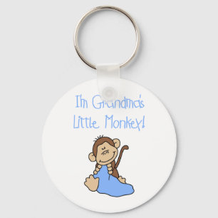 Blue Grandmas Little Monkey Key Ring