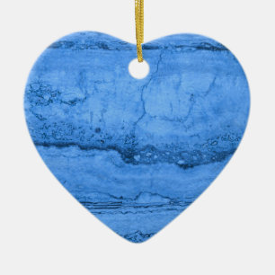 Blue Granite Ceramic Tree Decoration