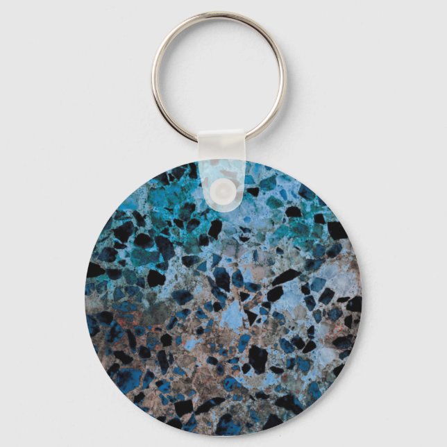 Blue Granite Keychain (Front)