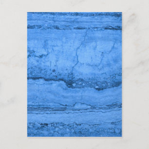 Blue Granite pattern blue marble blue rock stone Postcard