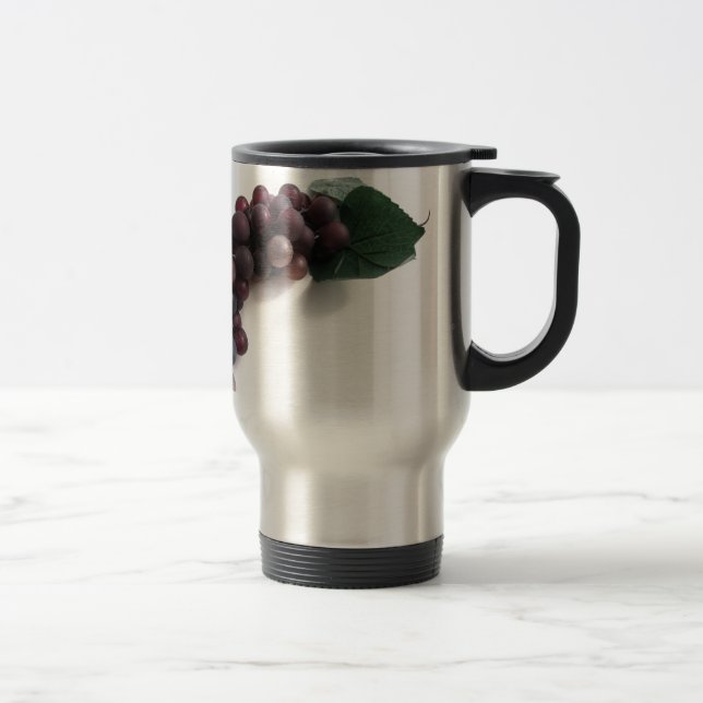 Blue Grapes Travel Mug (Right)