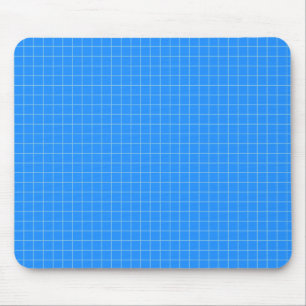 Blue Graph Paper Mouse Pad