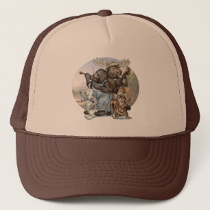 Blue Grass Critters by Mudge Studios Trucker Hat