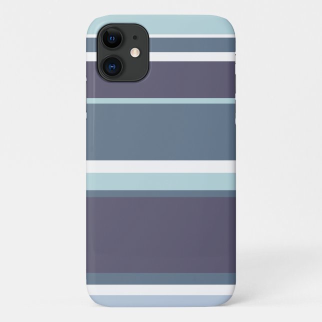 Blue-gray stripes Case-Mate iPhone case (Back)