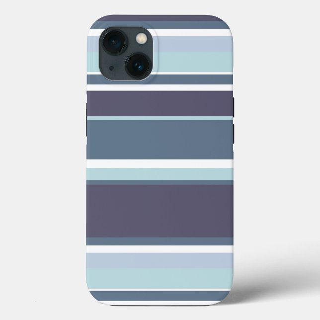 Blue-gray stripes Case-Mate iPhone case (Back)