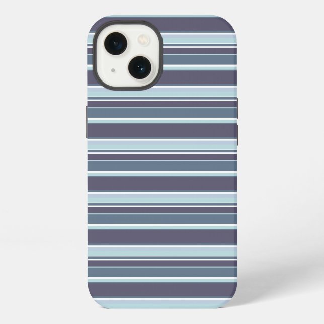 Blue-gray stripes Case-Mate iPhone case (Back)