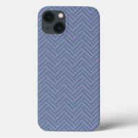 Blue-gray stripes double weave pattern Case-Mate i