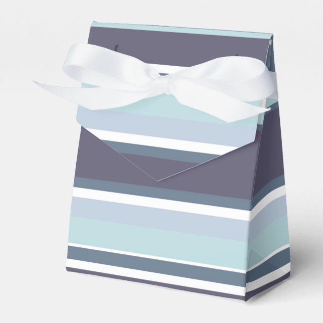 Blue-gray stripes favour box (Front Side)