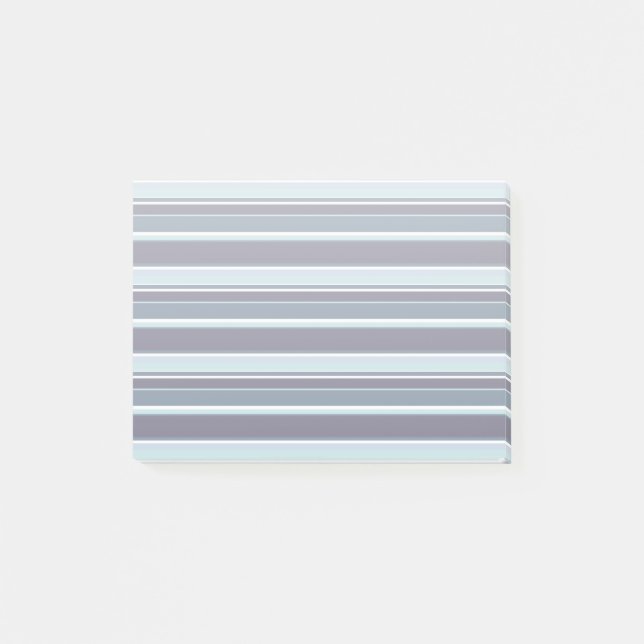 Blue-gray stripes post-it notes (Front)