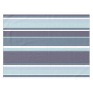 Blue-gray stripes tablecloth