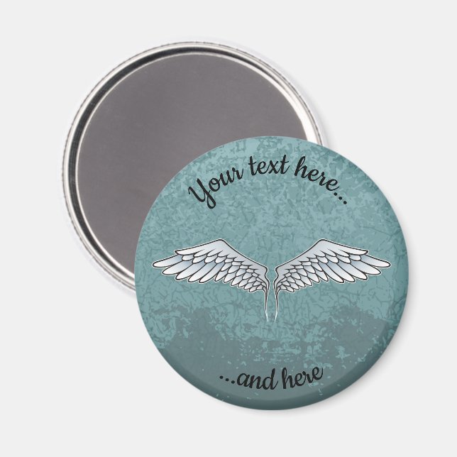 Blue-Gray Wings Magnet (Front/Back)