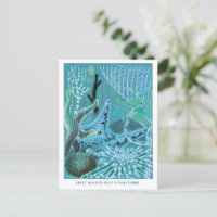 Blue Great Barrier Reef Echinoderms | Vintage