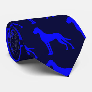 Blue Great Dane blueback Tie