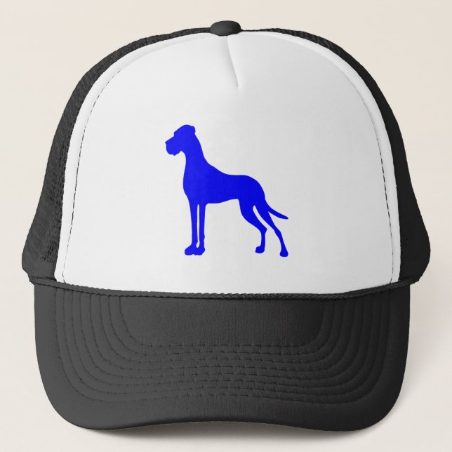 Blue Great Dane Trucker Hat (Front)