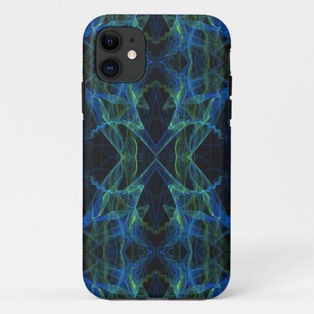 Blue, Gree & Black iPhone 5 Case-Mate Barely There Case (Back)