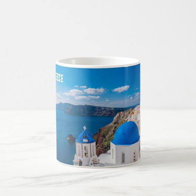 Blue Greece Coffee Mug (Center)