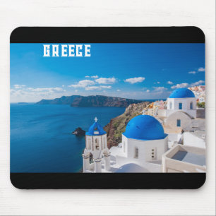 Blue Greece Mouse Pad