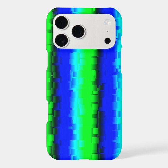Blue Green 3D Rainbow Pattern (Back)