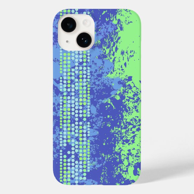 Blue green abstract surf beach Case-Mate iPhone case (Back)