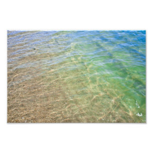 Blue Green Abstract Water Photograph