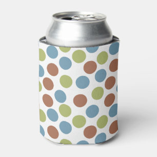Blue, Green, and Brown Dots Can Cooler
