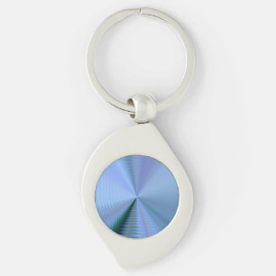 Blue, Green, and Lavender Colour CD Key Ring