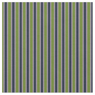 Blue, Green and Purple Stripes Fabric