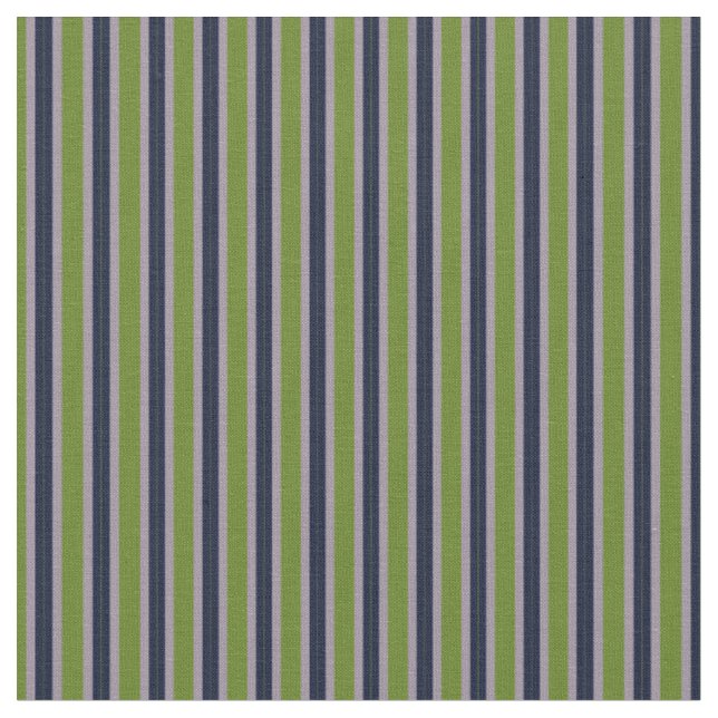 Blue, Green and Purple Stripes Fabric (Close Up)