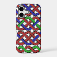 Blue, Green and Red Celtic Knots