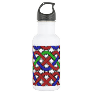 Blue, Green and Red Celtic Knots 532 Ml Water Bottle