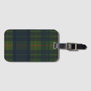 Blue Green and Red Tartan Plaid Luggage Tag