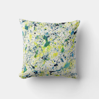 Blue, Green, and Yellow Cushion